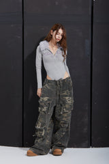 FUR COLLAR BODYSUITE