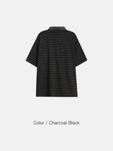 ロムピグメントダイストライプポロT – 4 Colors