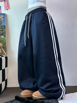 TRACK WIDE TAPING BALLOON LONG PANTS 💙🖤🤍3COLOR