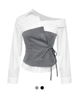 Classic Mixed-Layer Blouse
