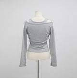 Sieta Lettering Off-Shoulder T-Shirt