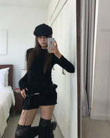 Lace frill knee socks