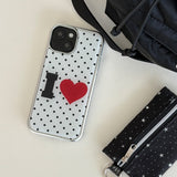 [Epoxy] ILOVE(white)silver bumper case