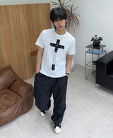 ロヘフ クロス ショートスリーブ Tシャツ