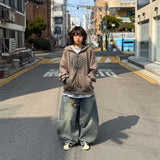 オーバーサイズヴィンテージサンパーカージップアップ
