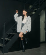 UNISEX カットケーブルジップパーカー
