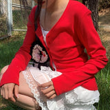 [MADE] ネティー Vネック スリムフィット パンチング サマー ニット カーディガン (2 Colors)