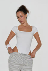 Athletic bodysuit - white