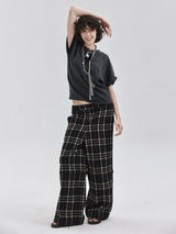That's neat - CHECK PANTS Convertible Tartan Trousers