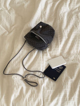 mini pocket bag - grey dot