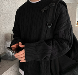 Glife Semi Overfit Round Knit