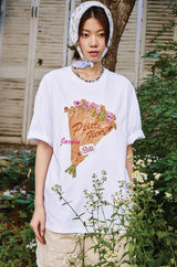 26SS★ DTP プチ フラワー ショートスリーブ Tシャツ