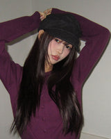 Neran Wool Pleated Cap Hat