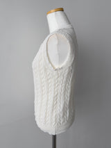 Oreo Cable Knit Vest