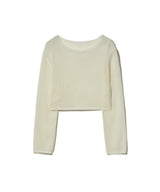 85-VIVAJ014 メッシュラウンドニット 6color