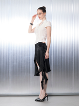 レーシーボウシャツ [White]