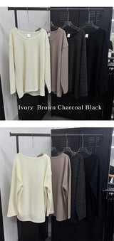 [4SEASON] Golgi u neck knit sleeves(4color)