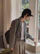 ベンティブウォッシュ加工ワイドデニムパンツ
