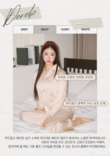 Beige kt Silk Pajama Set