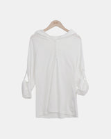 Joa Hooded Roll-Up Long-Sleeve T-Shirt