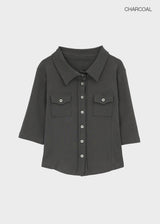 [MADE] Therond Pocket 3/4 Sleeve Shirt