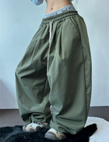 4000SOLD NYLON PINTUCK PANTS