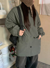 [unisex] Petter Half Bomber Padding Jumper
