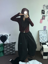 ベルトスナップポイントバルーントレーニングパンツ 🩶🖤🤍3カラー