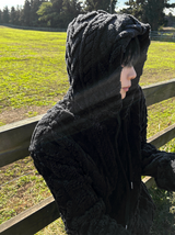 24FW New Cable Wool Hood