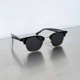 Black Gold Semi-Rim Sunglasses