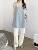 Sand sleeveless dress (2 colors)