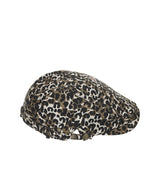 8287 Logo Leopard Newsboy Cap (Brown)