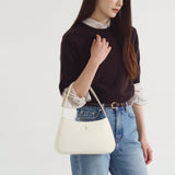 Lune Velo Hobo Bag Small Ivory