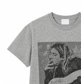 Grunge Vintage Photo Print Short Sleeve T-shirt