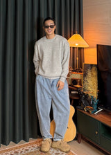 [virstyle original] INKKI two tuck Balloon Tapered Denim Pants 4COLOR