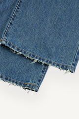 Low Hem Vintage Flare Denim Pants