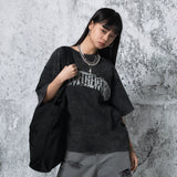 アッシュウォッシュロゴTシャツ (BLUE)