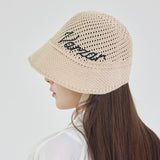 New Wave Varzar Punching Knit Bonnet Hat Natural