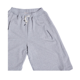 BERMUDA PLEATS WIDE SWEAT SHORTS_GRAY
