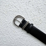 Obsidian Minimal Buckle Belt