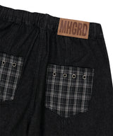 BERMUDA CHECK POCKET DENIM SHORT