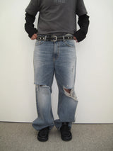 589 Asymmetric Damaged Pants