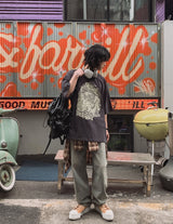 Tioz Washing Wide Denim Pants