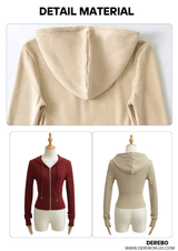 Smoothie Slim Ribbed Hood Zip-Up