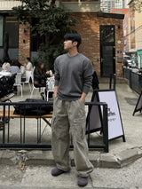 Mata stone washing cargo pants
