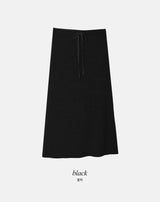 OM Sweat Peach Warm Maxi Skirt (3color)