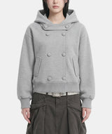 Milly Double-Button Hood Jumper
