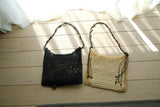 rattan square bag
