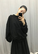 CROP TURTLE HOODIE