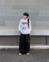 Utility Patch Wide Cargo Pants